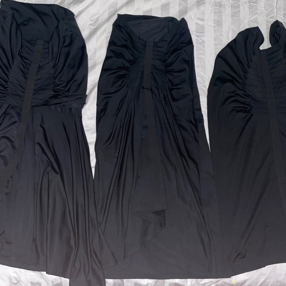 Vintage Plein Sud, 3 black pleated skirts! Different designs, Size 42 and 40